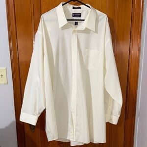 2/$10 Stafford Men's Ivory Dress Shirt
